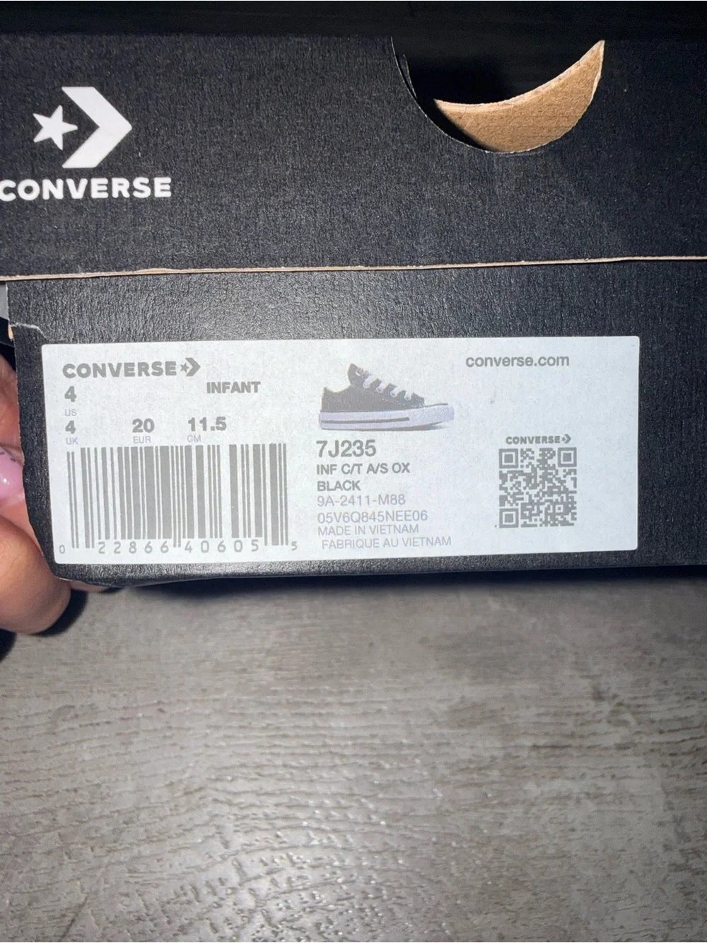Converse Chuck Taylor All Star Infant Size 4